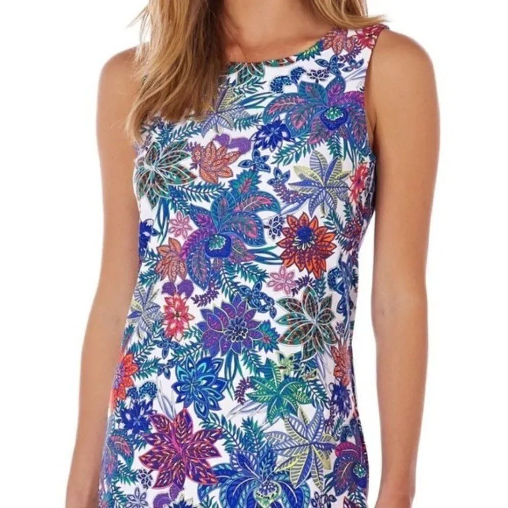 Jude Connally Beth Sleeveless Jewel Neck A-Line Dress